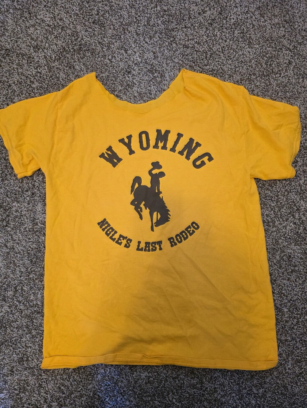 WYOming Yellow Graphic Womens Shirt